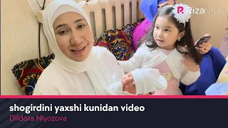 Dildora Niyozova shogirdini yaxshi kunidan video