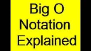 Big O notation