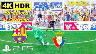 Let's make Barcelona win vs all LaLiga teams (legendary level) #4: Osasuna, Volta FC 24 4K HDR PS5