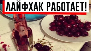 Удалить косточку из вишни: домашняя хитрость с простой бутылкой!