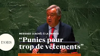 A l'Onu, Guterres cible la France et l'interdiction de l'abaya à l'école