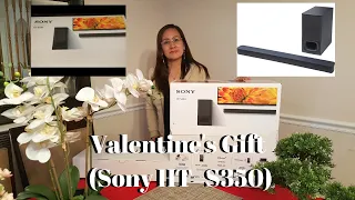 Sony HT-S350 Unboxing Valentine's Gift  Para kay Hubby