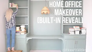 Home Office Makeover [Built-In Reveal] | HomeWithStefani