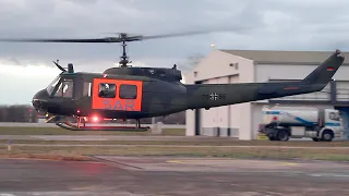 RARE ! Bell UH-1d engine start & take off @ FKB - Video by Marvin Garbocz