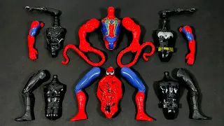 Merakit Mainan Spider-Man vs Batman vs black panther vs venom carnage avengers Superhero toys