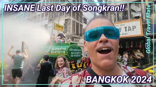 Last Day of Songkran 2024 Bangkok FUN Water Fights 🇹🇭 Thailand #songkranfestival