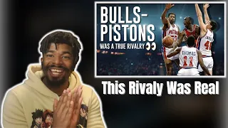 LEBRON FAN REACTS TO Chicago Bulls and Detroit Pistons Rivalry 1/2