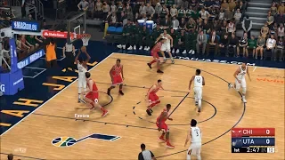 NBA 2K19 - Utah Jazz vs Chicago Bulls - Gameplay (PC HD) [1080p60FPS]