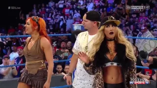WWE SmackDown Live 4/11/17 Charlotte & Tamina make their debuts on Smackdown Live