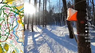 Спортивное ориентирование (Ski-Orienteering) - ЧиП Москвы, ЛГ-классика, Салтыковка - 21.01.2024