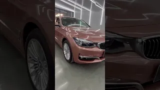 paisa wasul wrap on BMW GT | BMW wrapped in | Champeagne colour