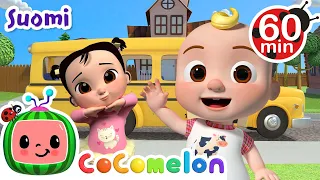 Wheels on the Bus | CoComelon - Kids Songs and Nursery Rhymes | Finnish Cartoons (Bussin pyorat)