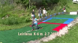 Leirikilpailu mäki K-6 m Lahti Karpalo 2.7.2017 LHS:n Ski jumping team Saukko  Kesäleiri