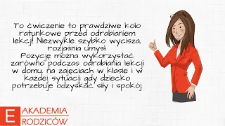 Ćwiczenie na koncentrację - pozycja Dennisona