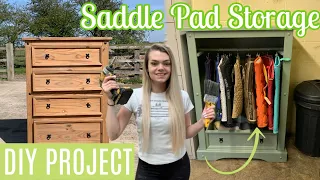 Saddle Pad Storage | DIY Project | Upcycle With Me | Day 16 of Lock Down
