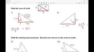 Leonzo area of triangles