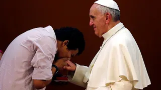 The reason why the pope refused that people kiss his hand