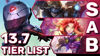 My Strategy & Tierlist For Climbing Patch 13.7 | TFT Guide Teamfight Tactics