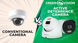 Difference between a camera with active protection by GreenVision and a regular cctv camera.