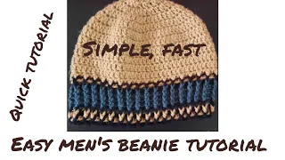 make for your dearest, EASY MEN'S BEANIE TUTORIAL