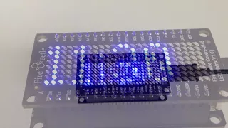 FireBeetle Led 24x8 NTP client Clock