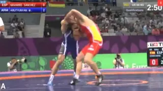 Ismael Navarro Sanchez (Spain) vs Migran Arutyunyan (Armenia) Baku 2015