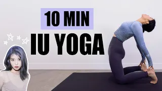 IU Inspired Yoga Workout | 10 Min Full Body Stretch For Strength + Flexibility | Mish Choi