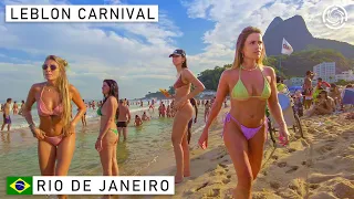 🇧🇷 LEBLON BEACH CARNIVAL | Rio de Janeiro, Brazil | 2022 【 4K UHD 】