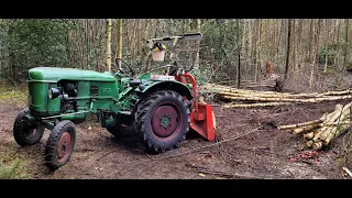 Holz Rücken mit Deutz D15