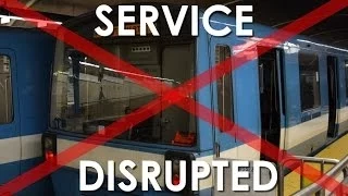 Montreal Metro - Two-Line Service Disruption from Plamondon! (Full HD)