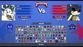 Ayumi & Sonic MUI vs exlayer and shadow.exe (Sonic battle HD)