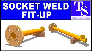 Piping pipe socket weld fit up tutorial for beginners.