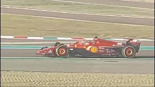 #FERRARI 2024 IN PISTA A FIORANO PER I 200 KM DI TEST #sainz #leclerc #f1 #formula1 #sf24