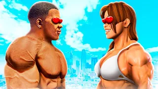 FRANKLIN MUSCULOSO consigue NOVIA en GTA 5