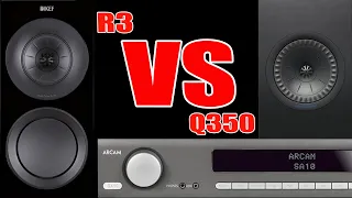 [Sound Battle] KEF R3 vs KEF Q350 Bookshelf Speakers w/Arcam SA10 Integrated Amp