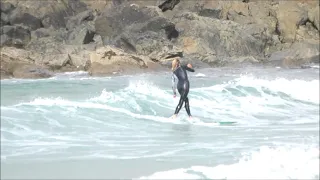 Porthmeor Surfing | Longboarding | St Ives, Cornwall, UK