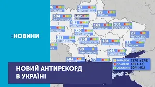 В Україні новий антирекорд щодо підтверджених випадків коронавірусу