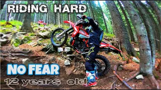 The BEST KID on Beta 300rr - 12years old Riding on HARD TRACK