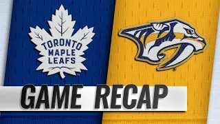 Rinne, Predators blank Maple Leafs in 3-0 win