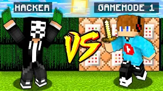 HACKER vs GAMEMODE 1 | BAZA vs BAZA | Minecraft CHALLANGE z SmileSlow!