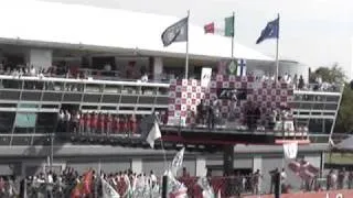Pódio do GP Itália de Fórmula 1 2009 em Monza.