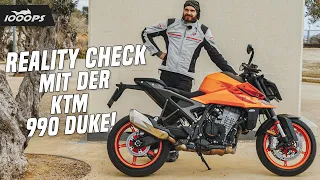 Ein beinahe perfektes Motorrad mit üblem Beigeschmack - KTM 990 Duke Test im Alltag & Winkelwerk