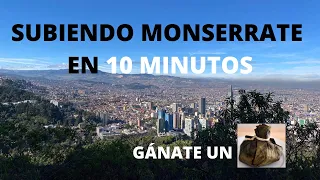 subiendo el CERRO DE MONSERRATE en 10 minutos