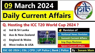 9 March 2024 Current Affairs | Daily Current affairs | Today current affairs 2024 | Current affairs