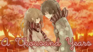 [1K SUBS SPECIAL] Nightcore - A Thousand Years [Switching Vocals] (Lyrics)