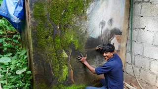 Simple drawing with Moss | ചിത്രത്തിൽ പായൽ കയറിയപ്പോൾ 🤩