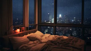 Find Peace and Sleep Instantly with Strong Rain and Thunder White Noise | Rain On Window To Relax ⛈️