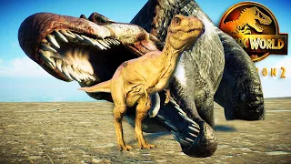 BABY T-REX Attacked by SPINOSAURUS!! | Jurassic World Evolution 2
