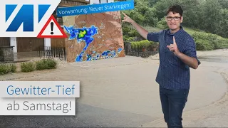 Vorsicht: Ab Samstag drohen neue regionale Sturzfluten! Bitte die Wetterwarnungen genau verfolgen!