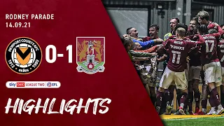 HIGHLIGHTS; Newport County 0 Northampton Town 1